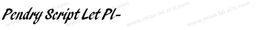 Pendry Script Let Pl字体转换